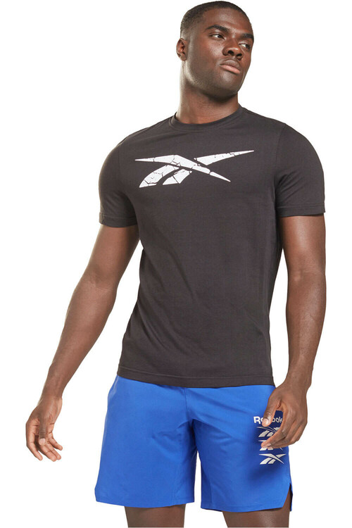 REEBOK ELEVATED VECTOR TEE negro