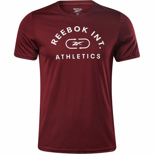 REEBOK WOR POLY GRAPHIC SS TEE marron