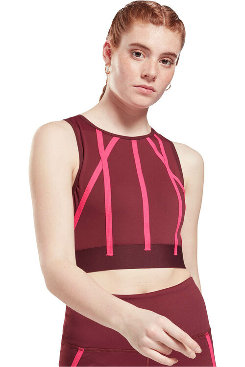 REEBOK S TAPED TANK marron