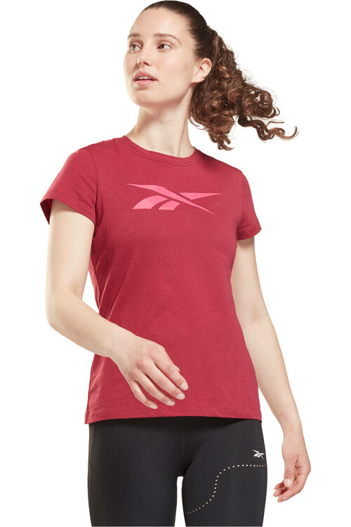 REEBOK TE GRAPHIC VECTOR TEE rojo