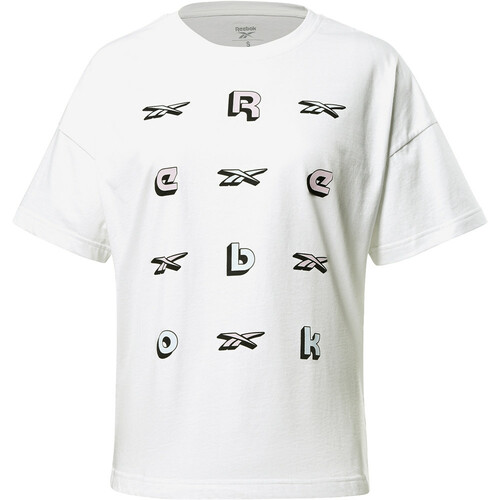 REEBOK TE GRAPHIC TEE - LOGO blanco