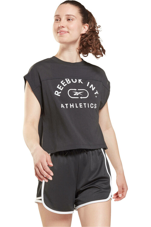 REEBOK WOR SUPREMIUM LOGO TEE negro