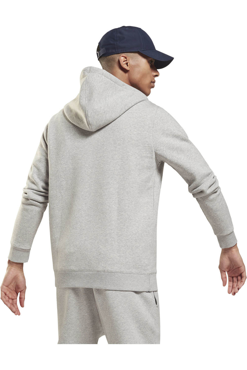 Reebok sudaderas deportivas hombre Reebok TE VECTOR FZ Hoodie vista trasera Reebok sudaderas deportivas hombre Reebok TE VECTOR FZ Hoodie vista trasera