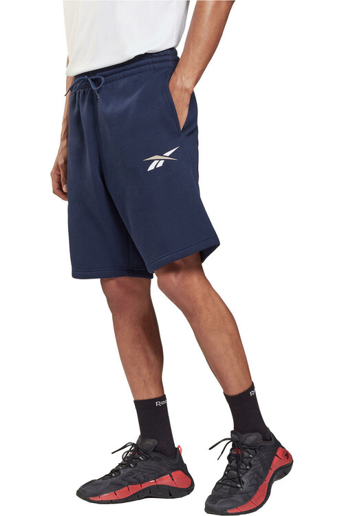 REEBOK TE VECTOR FLEECE SHORT azul