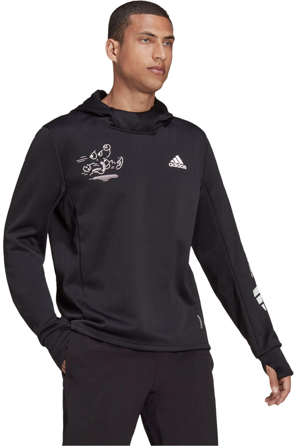 adidas camiseta técnica manga larga hombre Adidas SIG HOODIE M vista frontal adidas camiseta técnica manga larga hombre Adidas SIG HOODIE M vista frontal