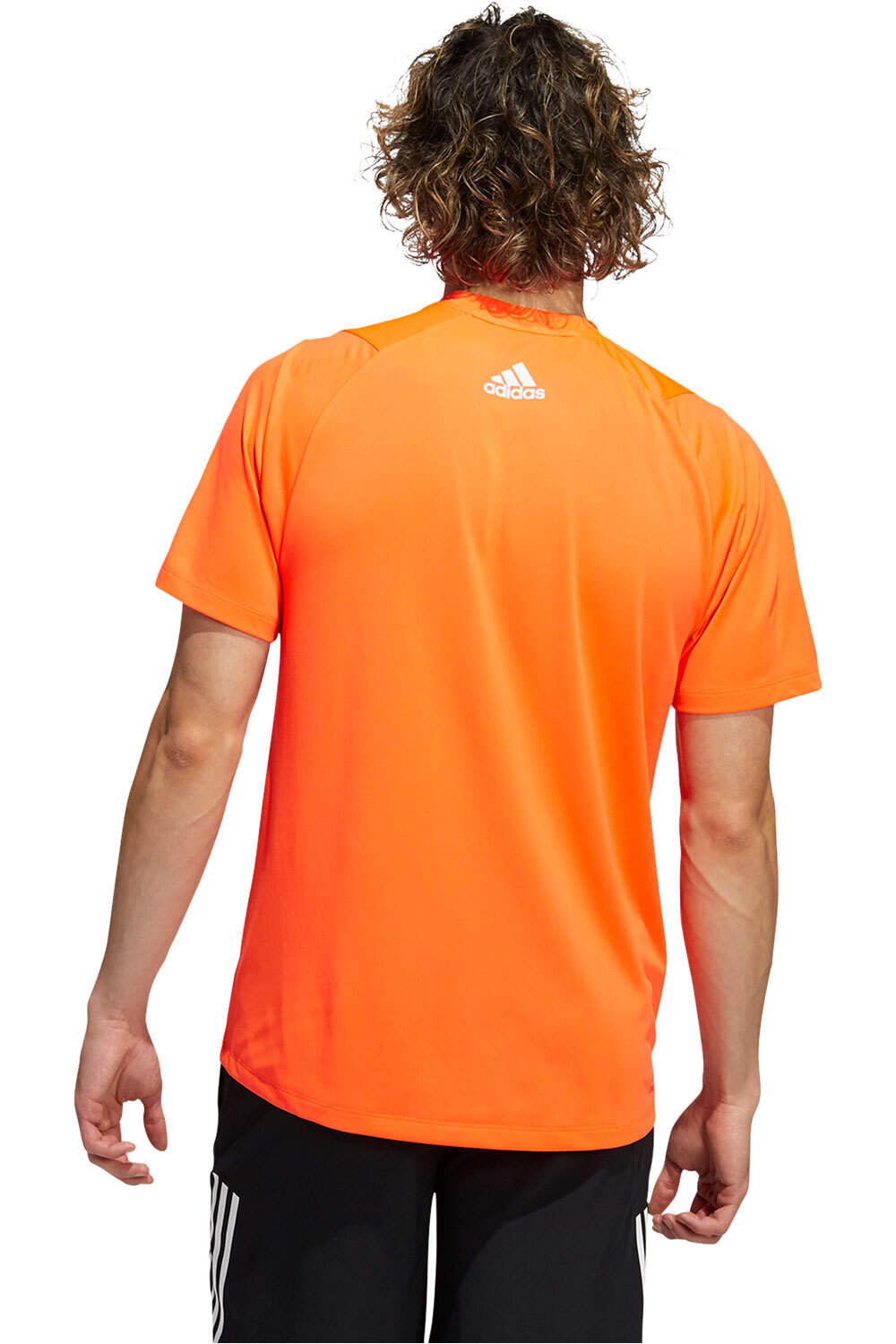 adidas camiseta fitness hombre Adidas FL 3 BAR TEE vista trasera adidas camiseta fitness hombre Adidas FL 3 BAR TEE vista trasera