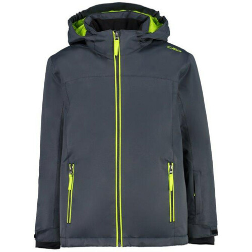 CMP KID JACKET SNAPS HOOD gris