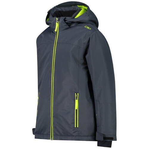CMP KID JACKET SNAPS HOOD gris