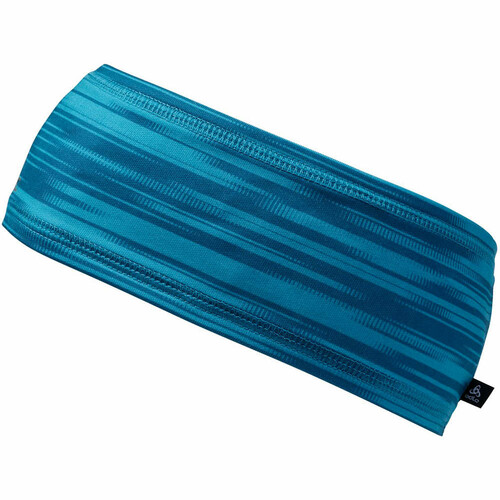ODLO HEADBAND POLYKNIT LIGHT ECO PRINT azul