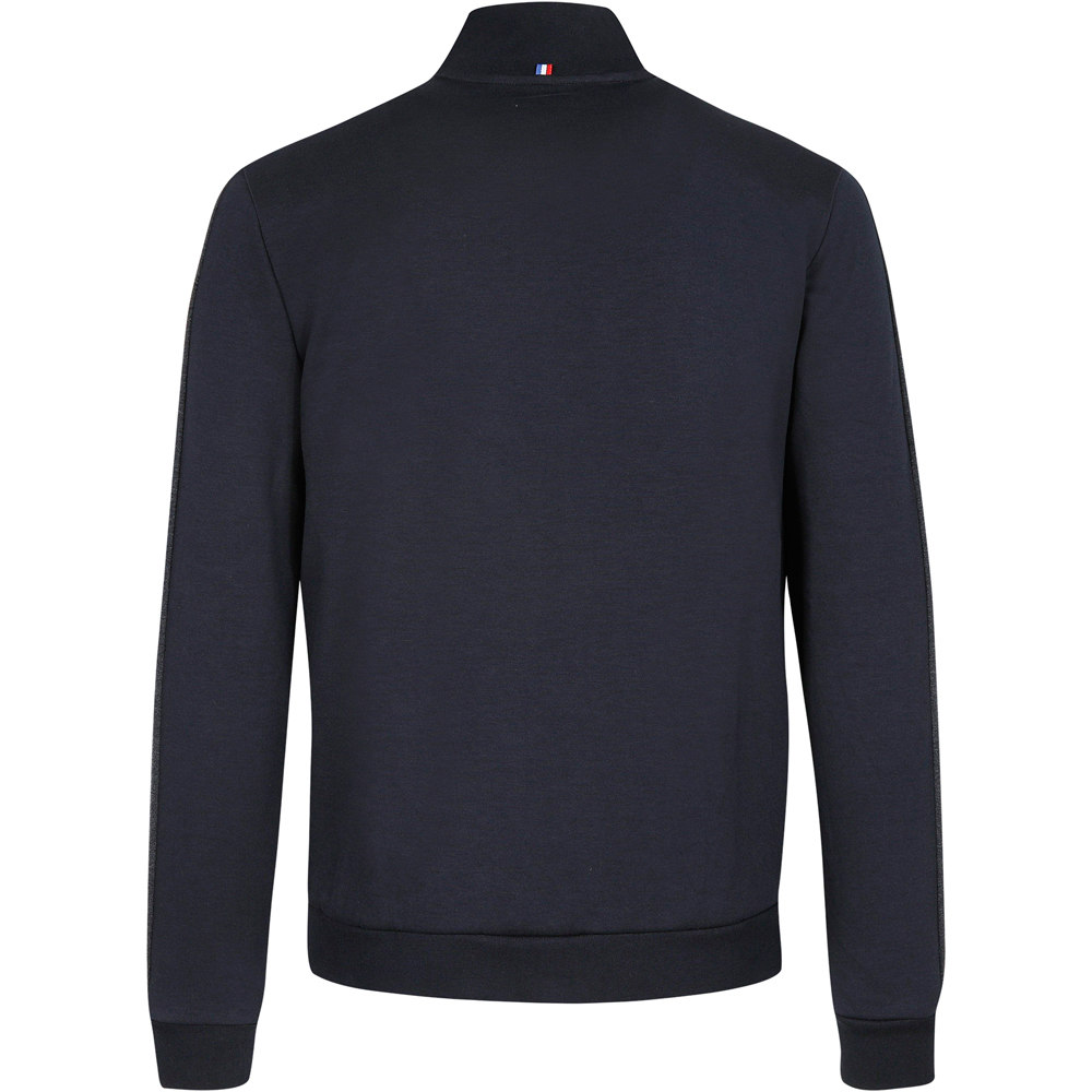 Le Coq Sportif sudadera hombre Le Coq Sportif SAISON 1 FZ Sweat N1 M vista trasera Le Coq Sportif sudadera hombre Le Coq Sportif SAISON 1 FZ Sweat N1 M vista trasera