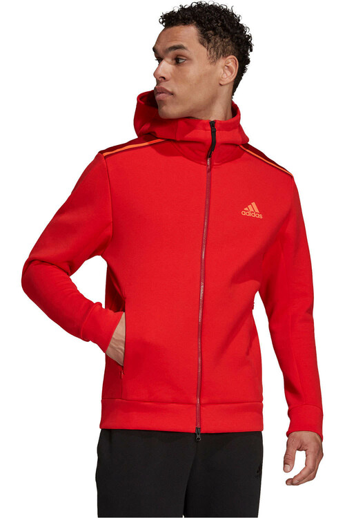 ADIDAS M ZNE HOOD rojo