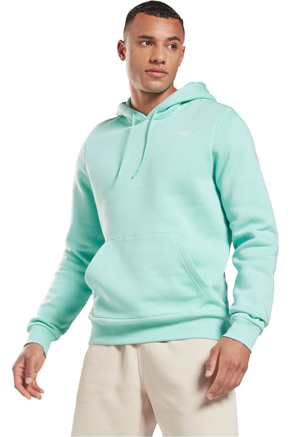 Reebok sudadera hombre Reebok RI Fleece OTH HOODIE vista frontal Reebok sudadera hombre Reebok RI Fleece OTH HOODIE vista frontal