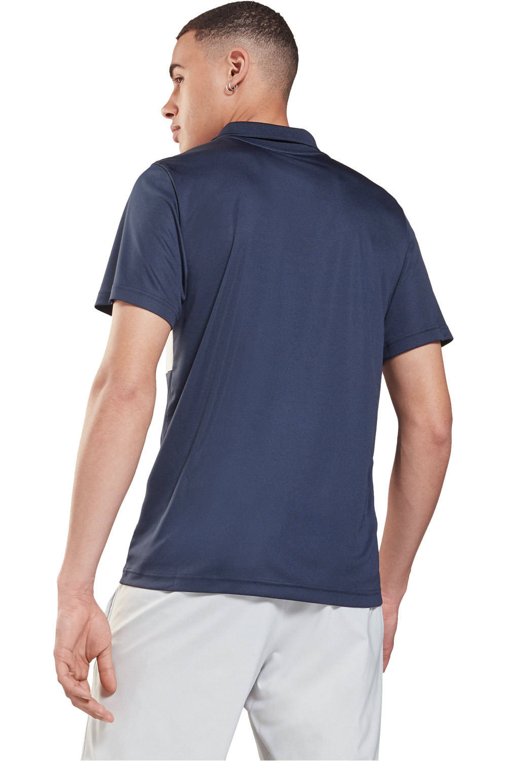 Reebok polo manga corta hombre Reebok WOR STRIPED POLO vista trasera Reebok polo manga corta hombre Reebok WOR STRIPED POLO vista trasera