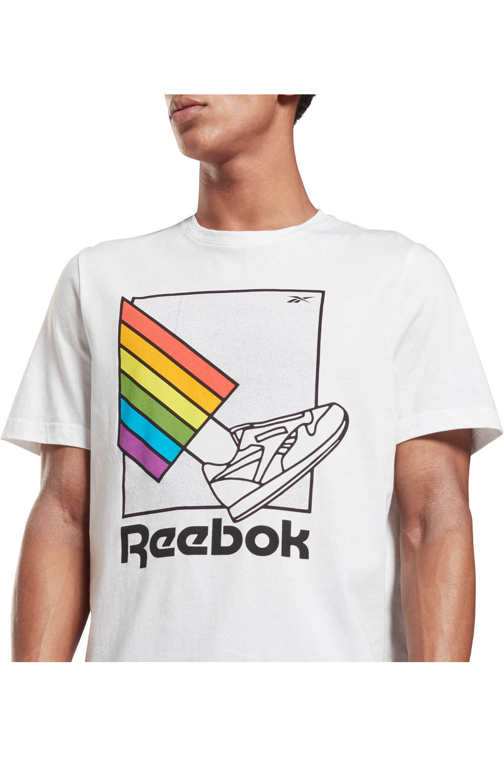 Reebok camiseta manga corta hombre Reebok TS PRIDE GRAPHIC TEE vista detalle Reebok camiseta manga corta hombre Reebok TS PRIDE GRAPHIC TEE vista detalle