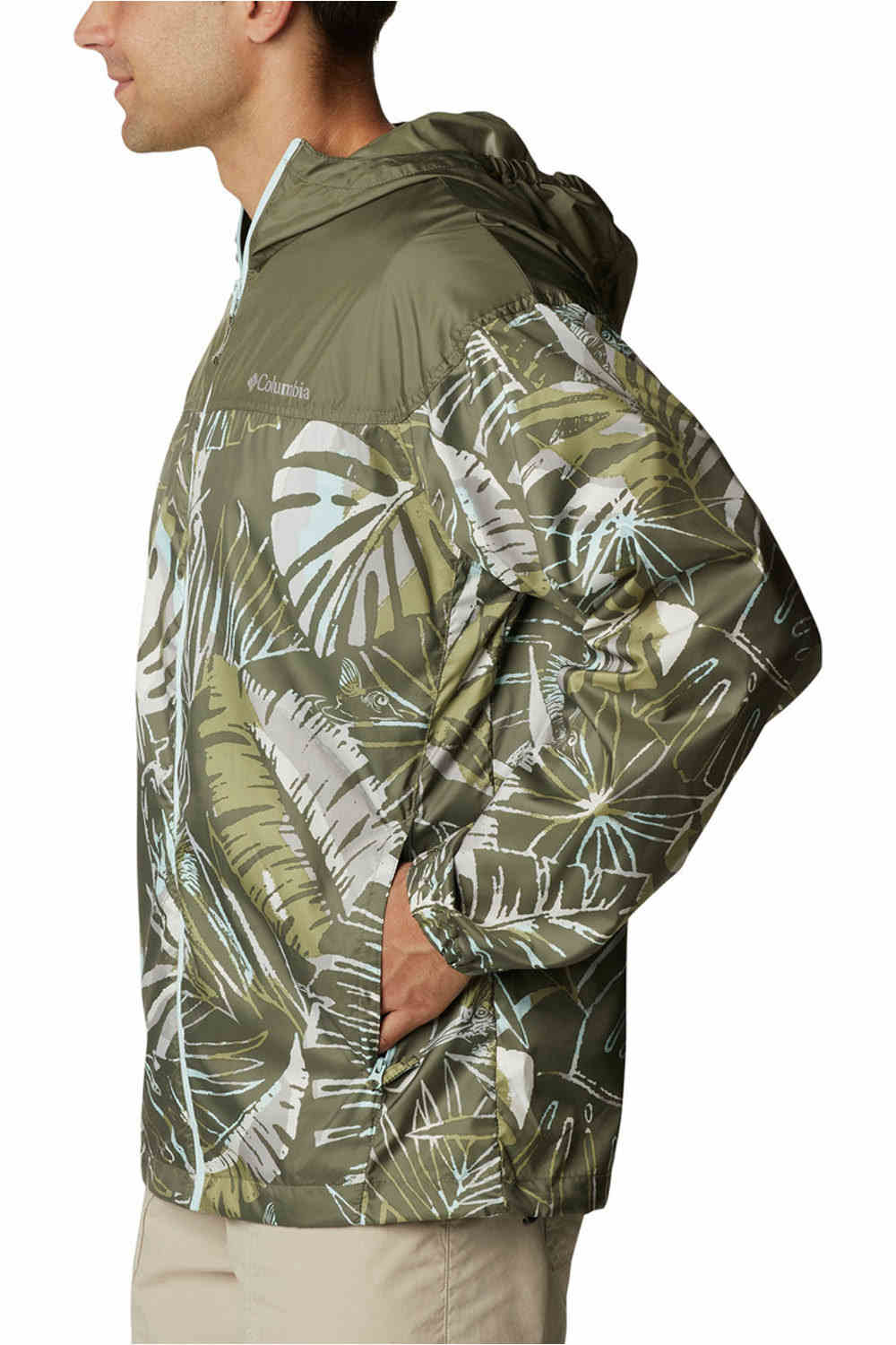 Columbia chaqueta impermeable hombre Columbia Flash Challenger Novelty Windbreaker vista detalle Columbia chaqueta impermeable hombre Columbia Flash Challenger Novelty Windbreaker vista detalle