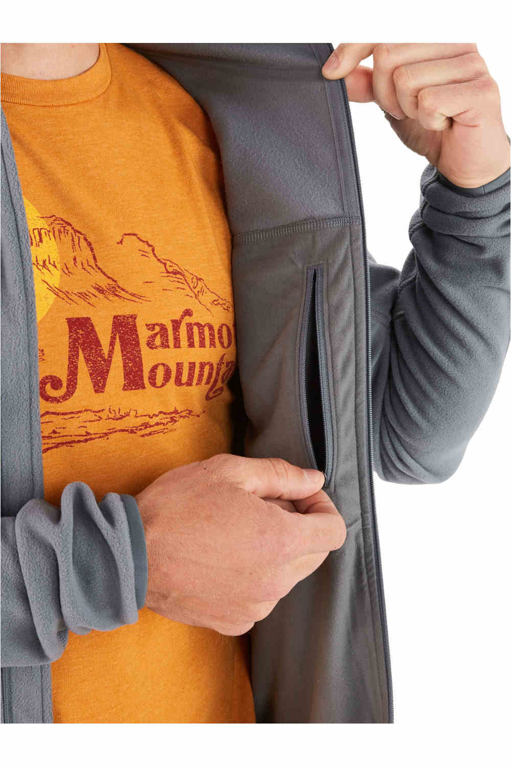 Marmot forro polar hombre Marmot Pisgah Fleece Jacket vista detalle Marmot forro polar hombre Marmot Pisgah Fleece Jacket vista detalle
