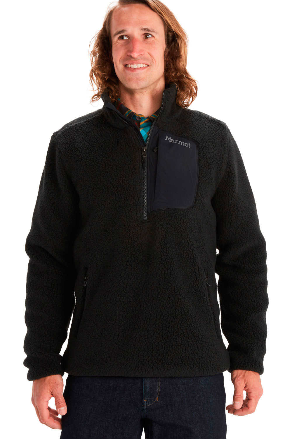 Marmot forro polar hombre Marmot Wiley Fleece Half Zip vista frontal Marmot forro polar hombre Marmot Wiley Fleece Half Zip vista frontal