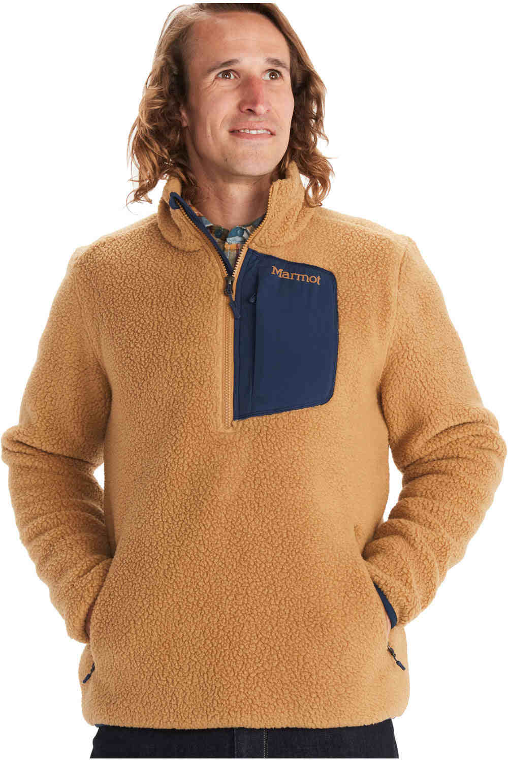 Marmot forro polar hombre Marmot Wiley Fleece Half Zip vista frontal Marmot forro polar hombre Marmot Wiley Fleece Half Zip vista frontal
