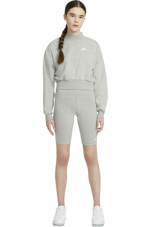 NIKE W NSW ESSNTL MR BIKER SHORT gris
