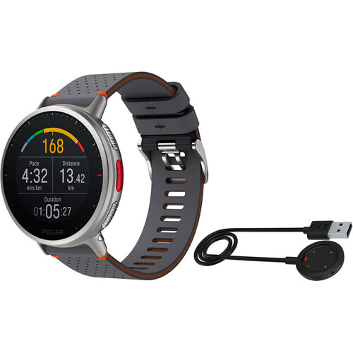 POLAR VANTAGE V2 GRY/ORA SHIFT M/L