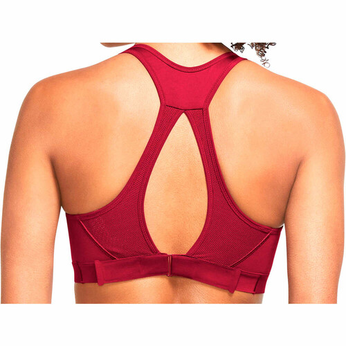 NIKE W NK DF SWSH HS BRA rojo
