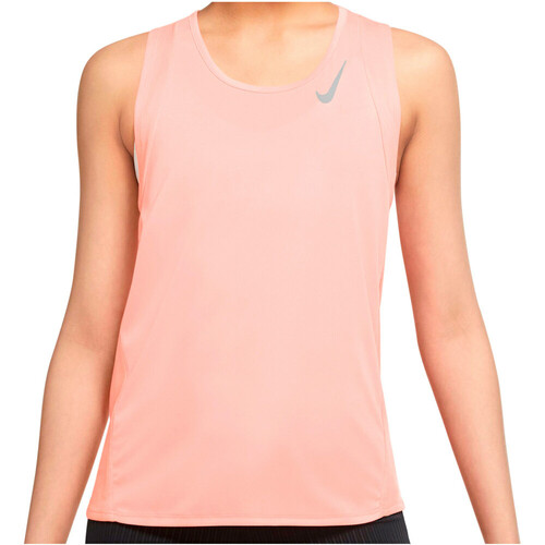 NIKE W NK DF RACE SINGLET rosa