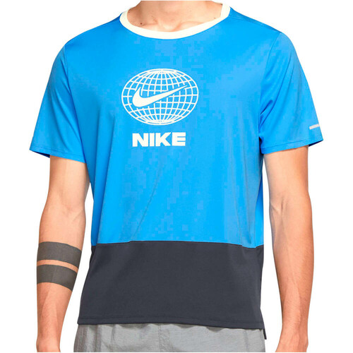 NIKE M NK DF HTG TOP SS azul