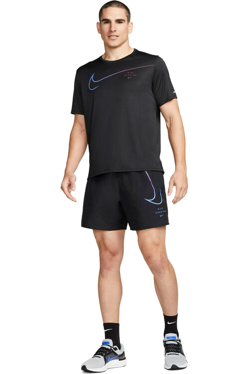 NIKE M NK DF RN DVN CHLNGR SHRT 5BF negro