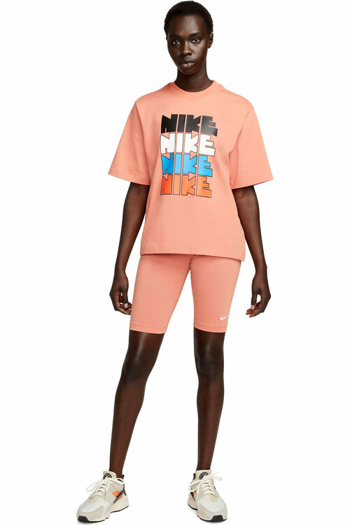 NIKE W NSW ESSNTL MR BIKER SHORT marron