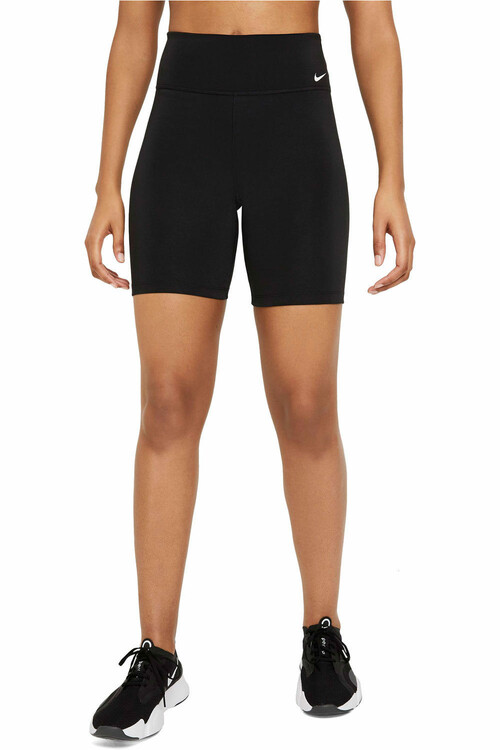 NIKE W NK ONE DF MR 7IN SHRT negro