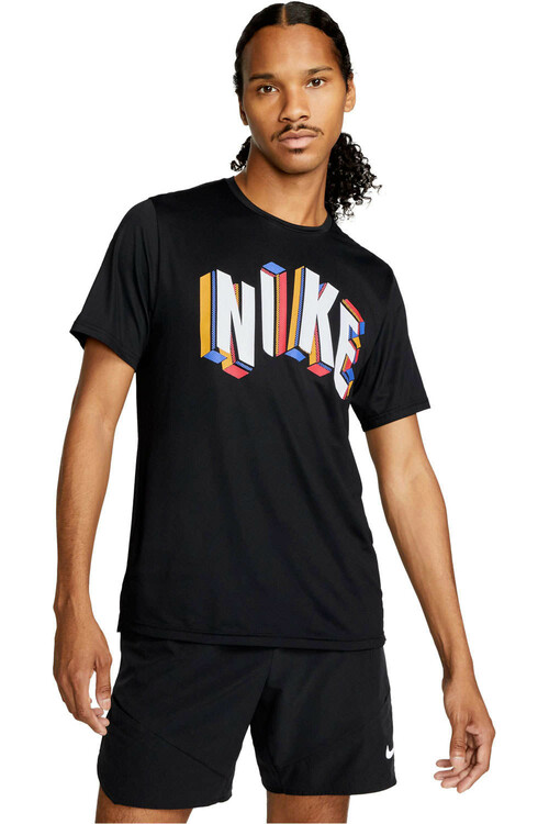 NIKE M NP DF HPR DRY TOP SS SU GFX negro