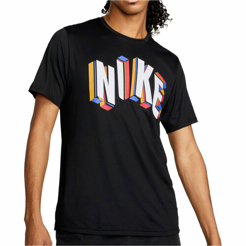 NIKE M NP DF HPR DRY TOP SS SU GFX negro