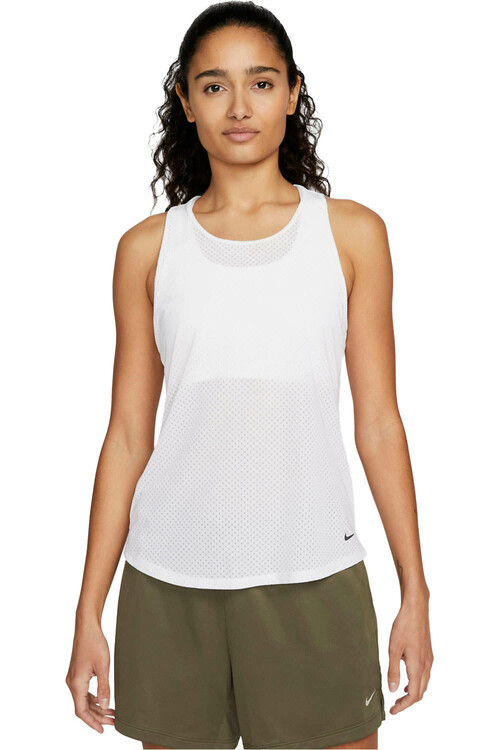NIKE W NK ONE DF BREATHE STD TANK blanco