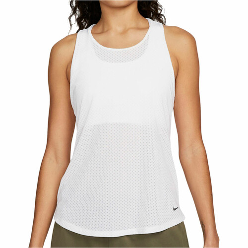 NIKE W NK ONE DF BREATHE STD TANK blanco