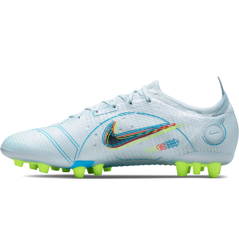 Nike botas de futbol cesped artificial Nike MERCURIAL VAPOR 14 ELITE AG GRAZ lateral interior Nike botas de futbol cesped artificial Nike MERCURIAL VAPOR 14 ELITE AG GRAZ lateral interior