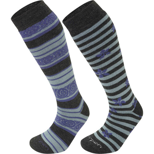 LORPEN S2WLN SKI-SNOWBOARD MERINO 2PACK morado