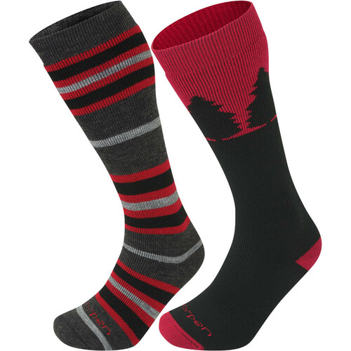 LORPEN S2WLN SKI/SNOWBOARD MERINO 2PACK M rojo