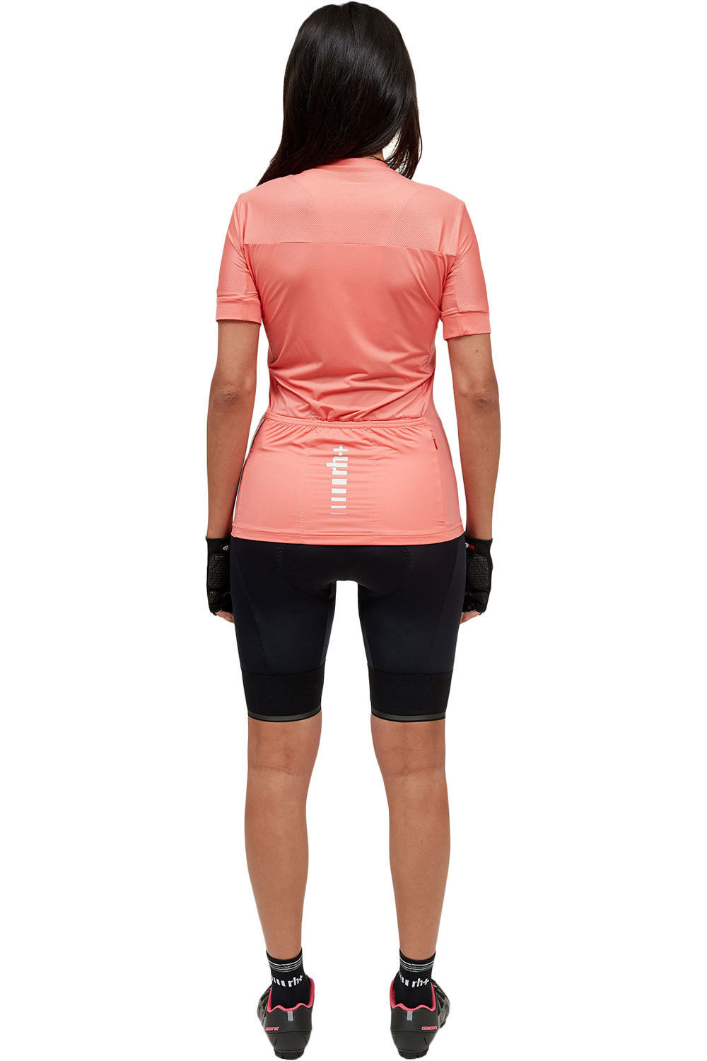 Rh+ maillot manga corta mujer Rh+ Logo W Jersey vista trasera Rh+ maillot manga corta mujer Rh+ Logo W Jersey vista trasera