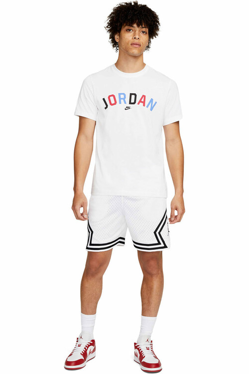 NIKE M J DF SPRT DMND SHORT blanco
