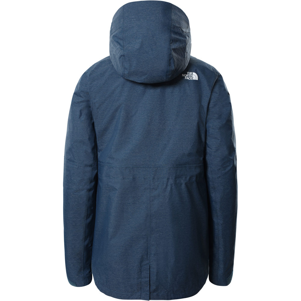 The North Face chaqueta impermeable insulada mujer The North Face W HIKESTELLER TRICLIMATE AZMN vista trasera The North Face chaqueta impermeable insulada mujer The North Face W HIKESTELLER TRICLIMATE AZMN vista trasera