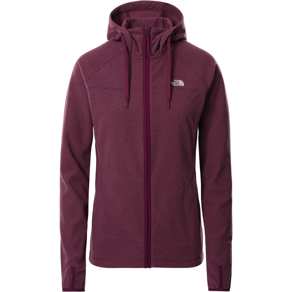 The North Face forro polar mujer The North Face W HOMESAFE FULL ZIP FLEECE HOODIE vista frontal The North Face forro polar mujer The North Face W HOMESAFE FULL ZIP FLEECE HOODIE vista frontal