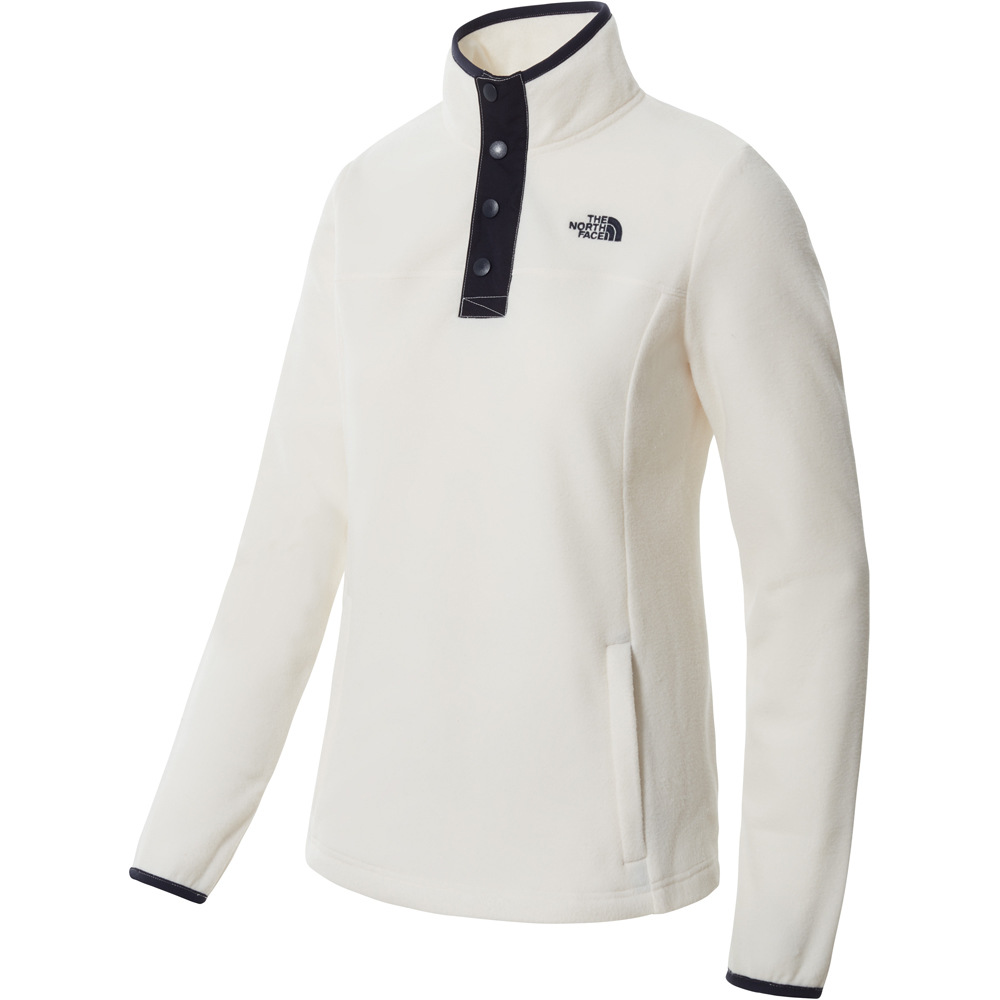 The North Face forro polar mujer The North Face W HOMESAFE 1/4 ZIP FLEECE PULLOVER vista frontal The North Face forro polar mujer The North Face W HOMESAFE 1/4 ZIP FLEECE PULLOVER vista frontal