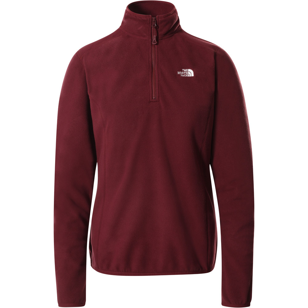 The North Face camiseta montaña manga larga mujer The North Face W 100 GLACIER 1/4 ZIP vista frontal The North Face camiseta montaña manga larga mujer The North Face W 100 GLACIER 1/4 ZIP vista frontal