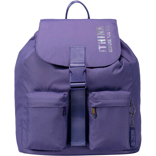TOTTO MOCHILA MEDIANA ECO- FRIENDLY ECOBY morado
