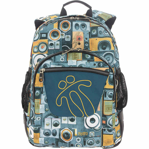 TOTTO MOCHILA CRAYOLES gris