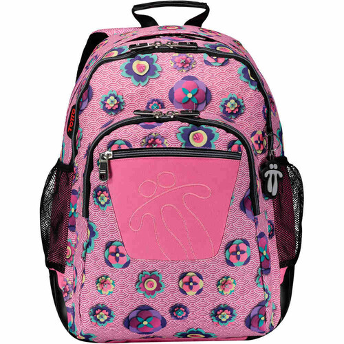 TOTTO MOCHILA CRAYOLES rosa