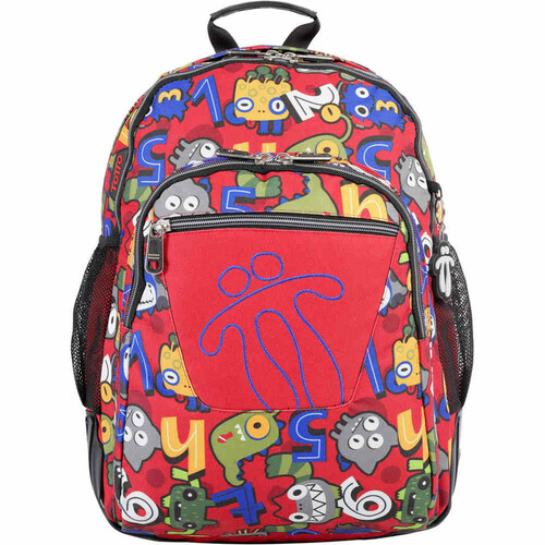 TOTTO MOCHILA CRAYOLES rojo