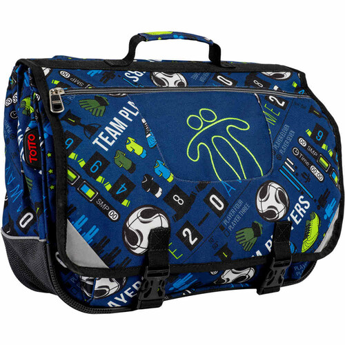 TOTTO MOCHILA TIJERAS azul