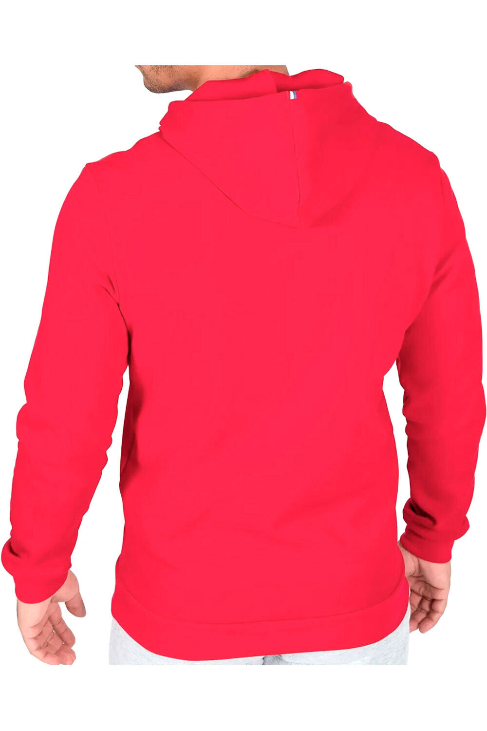 Le Coq Sportif sudadera hombre Le Coq Sportif ESS Hoody N1 M pur rouge vista trasera Le Coq Sportif sudadera hombre Le Coq Sportif ESS Hoody N1 M pur rouge vista trasera