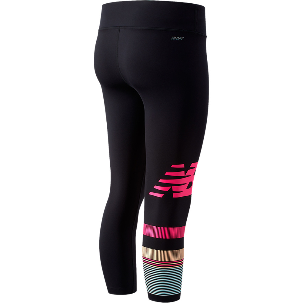 New Balance malla pirata running mujer New Balance Printed Accelerate Capri RS vista trasera New Balance malla pirata running mujer New Balance Printed Accelerate Capri RS vista trasera